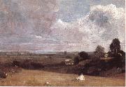 John Constable Dedham seen from Langham painting